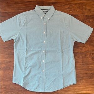 Croft & Barrow Sky Blue Checkered Button-Down Shirt